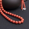MOMO橘红珊瑚项链-红掌柜