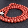 天然MOMO橘红珊瑚项链-红掌柜
