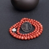 台湾MOMO橘红珊瑚项链-红掌柜
