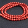5mmMOMO橘红珊瑚佛珠-红掌柜