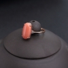 深水粉色珊瑚戒指-红掌柜