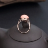 天然深水粉色珊瑚戒指-红掌柜