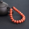 天然MOMO橘红珊瑚鼓珠单圈手串-红掌柜