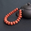 台湾MOMO橘红珊瑚鼓珠单圈手串-红掌柜