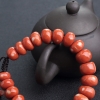 台湾天然MOMO珊瑚鼓珠单圈手串-红掌柜