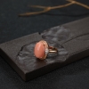 深水粉色珊瑚戒指-红掌柜