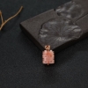 深水粉色珊瑚双喜吊坠-红掌柜