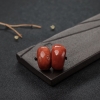 日本天然阿卡橘红珊瑚鼓珠-红掌柜