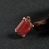 K金巴西天然极品红纹石柱形吊坠 - 红掌柜