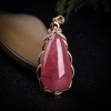 天然红纹石水滴吊坠-红掌柜