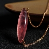 天然阿根廷红纹石项链-红掌柜