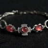 银镶红纹石手链-红掌柜