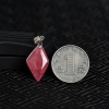 阿根廷天然红纹石菱形吊坠-红掌柜
