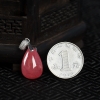 阿根廷天然红纹石随形吊坠-红掌柜