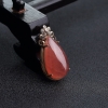 阿根廷天然红纹石水滴吊坠-红掌柜
