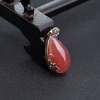 阿根廷天然红纹石水滴吊坠-红掌柜
