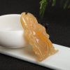 山料浅黄黄龙玉吊坠-红掌柜