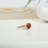 天然缅甸琥珀戒指-红掌柜