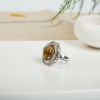 缅甸天然琥珀戒指-红掌柜