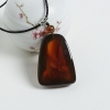 缅甸天然琥珀挂件-红掌柜