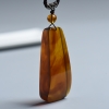天然浅金棕珀琥珀吊坠 - 红掌柜