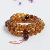 多圈缅甸天然桶珠琥珀手串-红掌柜