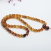 10mm多圈天然桶珠琥珀手串-红掌柜