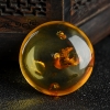 花珀琥珀平安扣吊坠-红掌柜