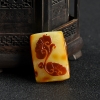 带皮俏色蜜蜡福在眼前吊坠-红掌柜