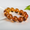 18.4mm天然金红珀手串-红掌柜
