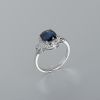 天然无烧蓝宝石戒指-红掌柜
