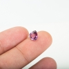 天然粉紫色蓝宝石刻面梨形戒面-红掌柜