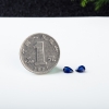 天然斯里兰卡深蓝色蓝宝石戒面（一对）-红掌柜