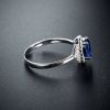 斯里兰卡天然蓝宝石戒指-红掌柜