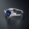 斯里兰卡天然蓝宝石戒指-红掌柜