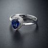 斯里兰卡天然蓝宝石戒指-红掌柜