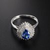 斯里兰卡天然蓝宝石戒指-红掌柜