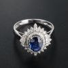 斯里兰卡天然蓝宝石戒指-红掌柜