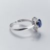金镶钻斯里兰卡天然蓝宝石戒指-红掌柜