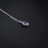 18K金镶钻蓝宝石项链-红掌柜