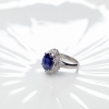 深蓝色蓝宝石戒指-红掌柜