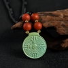 湖北天然绿松石吊坠 - 红掌柜