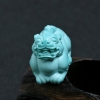 天然高瓷高蓝绿松石貔貅小摆件-红掌柜