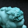 湖北天然高瓷高蓝绿松石小摆件-红掌柜