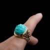 绿松石瑞兽戒指-红掌柜