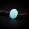 湖北天然蓝绿松石蛋面吊坠-红掌柜