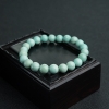 天然蓝绿绿松石单圈手串-红掌柜
