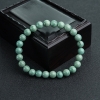 天然高瓷铁线蓝绿绿松石单圈手串-红掌柜