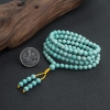 中高瓷铁线蓝绿绿松石佛珠-红掌柜