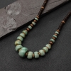 绿松石车轮珠锁骨链-红掌柜